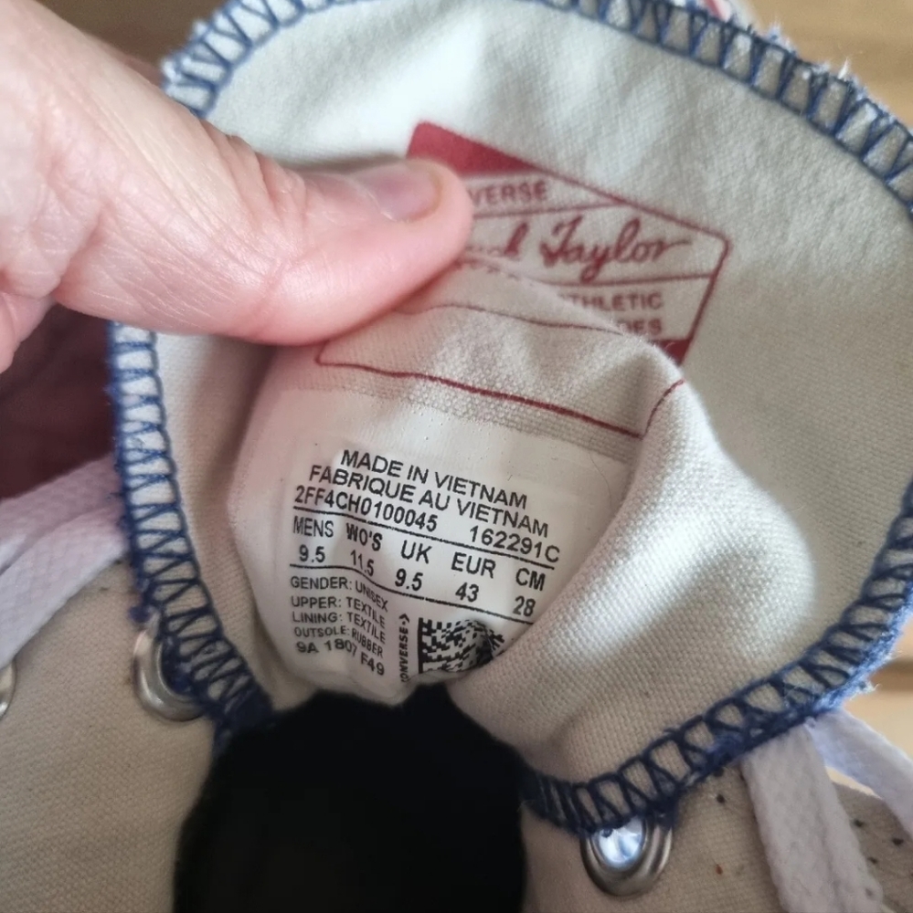 Converse x JW Anderson hi top trainers uk 9.5 see description - Picture 7 of 10